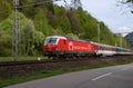 National carrier of Slovak Railways - locomotive Siemens Royalty Free Stock Photo